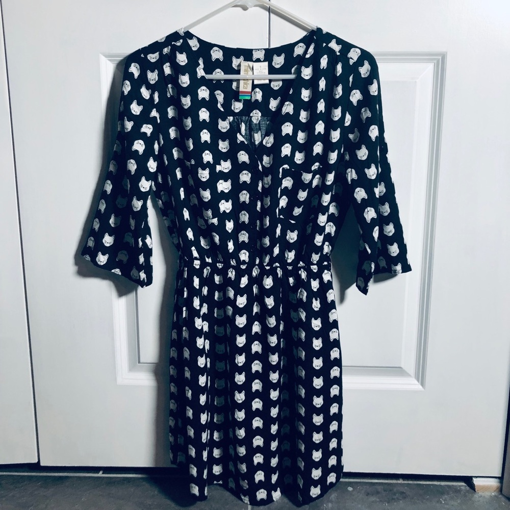 Cat Black Dress